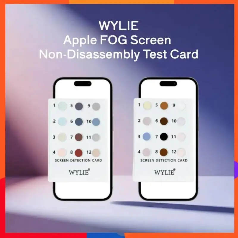 WYLIE FOG Screen Tester Card Rapid Detection Without Phone Disassembly for Apple iPhone 12-17 Pro Max Screen Replacement Verify
WYLIE FOG Screen Tester Card Rapid Detection Without Phone Disassembly for Apple iPhone 12-17 Pro Max Screen Replacement Verify