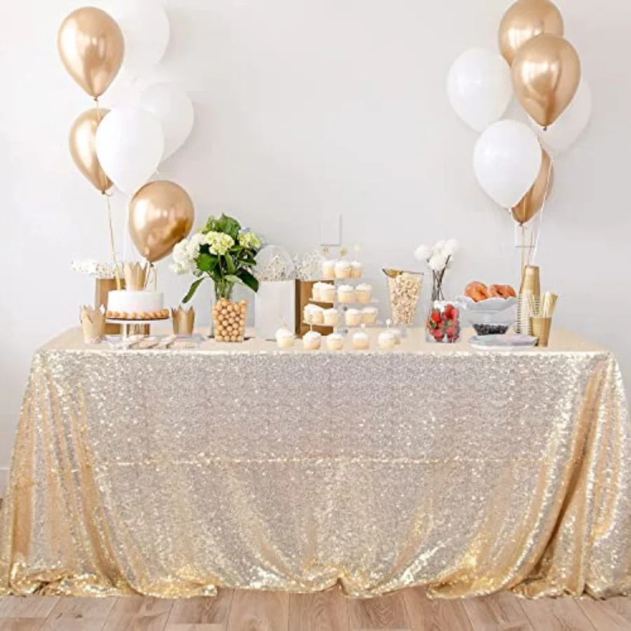 Sequin Tablecloth 90x132-Inch Rectangle Table Cloth Glitter Table Cover Champagne Tablecloth Decorative Overlay Sparkle Linen f
Sequin Tablecloth 90x132-Inch Rectangle Table Cloth Glitter Table Cover Champagne Tablecloth Decorative Overlay Sparkle Linen f