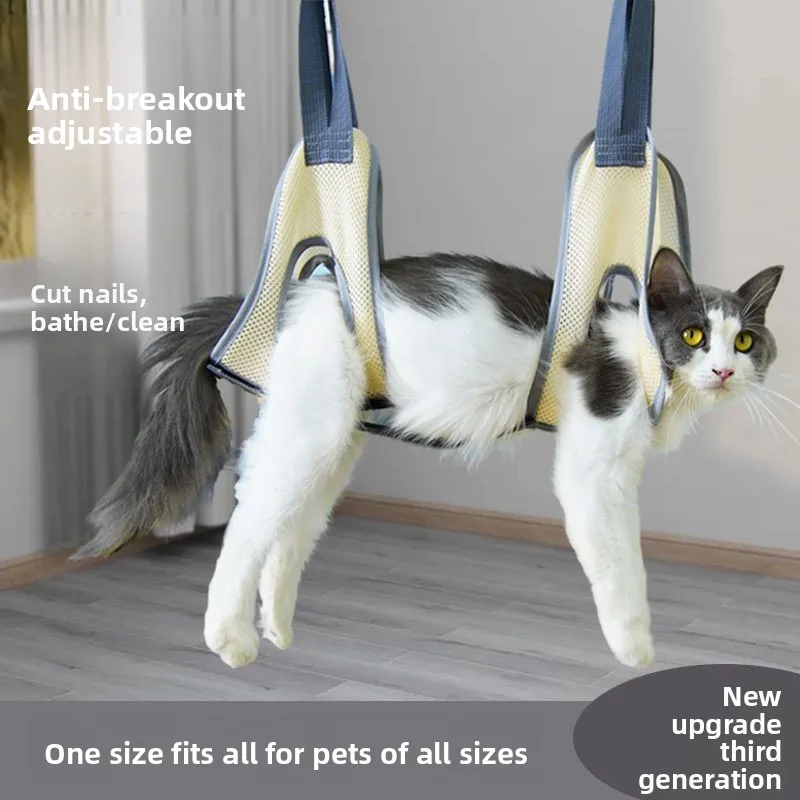 Cat Bathing Bag Grooming Hammock Anti-Bite Anti-Scratch Adjustable Restraint for Nail Clipping Wash
Cat Bathing Bag Grooming Hammock Anti-Bite Anti-Scratch Adjustable Restraint for Nail Clipping Wash
