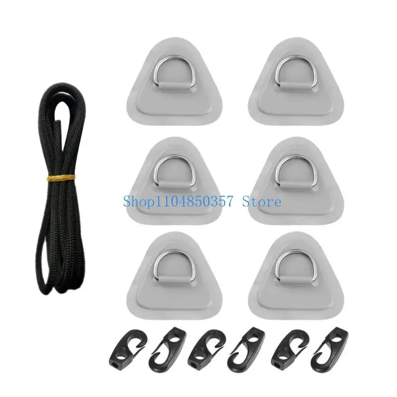 652F 6Pcs Stainless D-Rings Patches for Inflatable Boat Kayak Surfboard Paddle Board Kayak D-Rings Pad Stand-Up Paddleboard
652F 6Pcs Stainless D-Rings Patches for Inflatable Boat Kayak Surfboard Paddle Board Kayak D-Rings Pad Stand-Up Paddleboard
