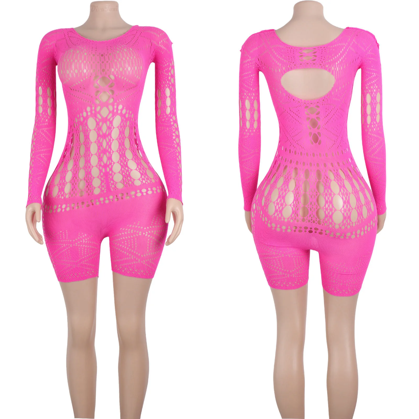 Women's Exotic Dancewear Lace-Up Long-Sleeve Dress Cutout Net Mesh Sheer Ballroom Night Club Dance Halloween Costumes Flock
Women's Exotic Dancewear Lace-Up Long-Sleeve Dress Cutout Net Mesh Sheer Ballroom Night Club Dance Halloween Costumes Flock