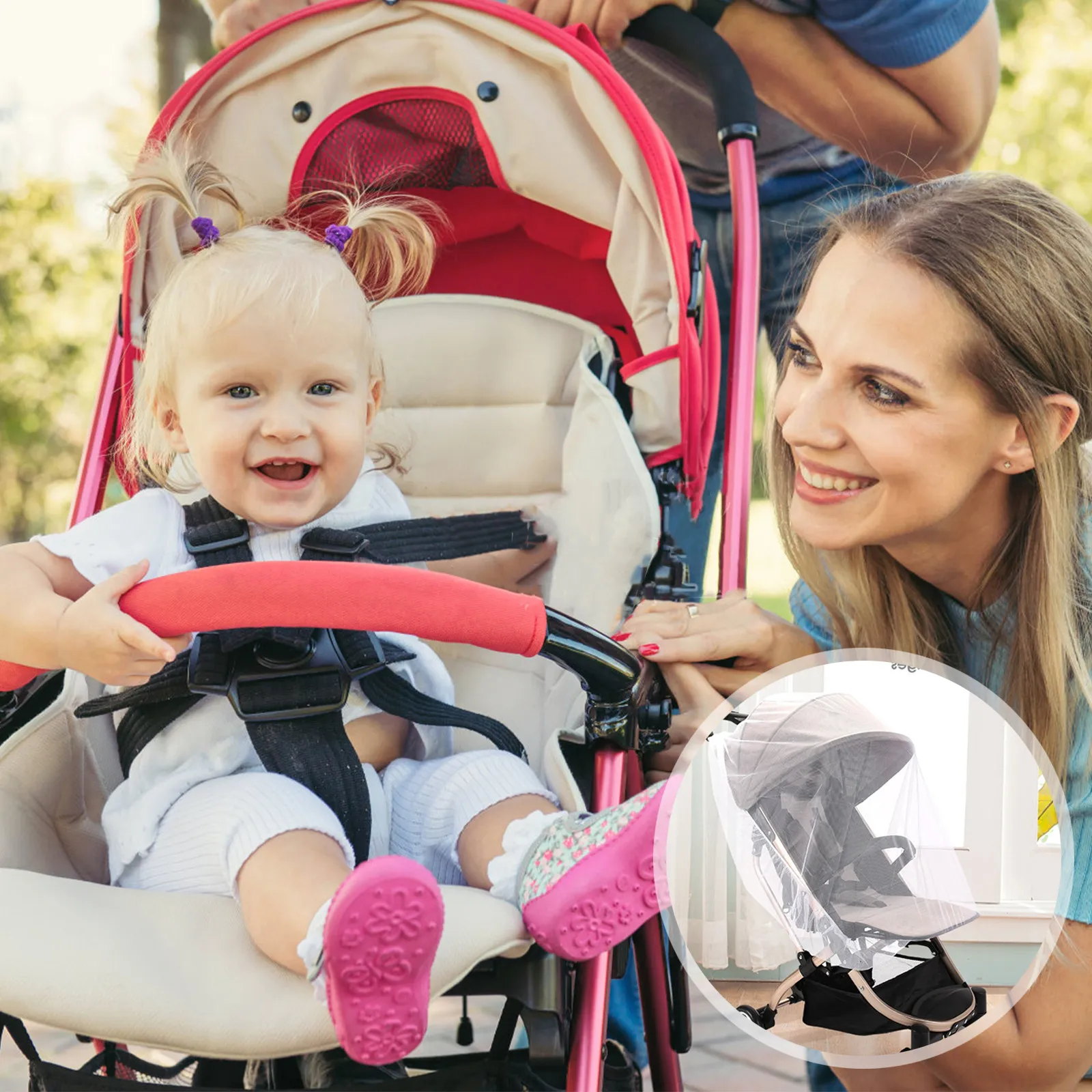 3Pcs Baby Stroller Mosquito Netting Breathable Stretchable Full Cover Universal Bug Net Protection Stroller Net
3Pcs Baby Stroller Mosquito Netting Breathable Stretchable Full Cover Universal Bug Net Protection Stroller Net