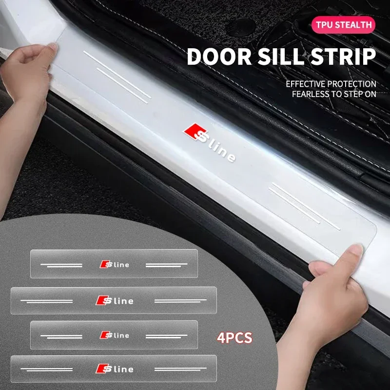4pcs Car Door Sill Protector Stickers Transparent Decor Decal Threshold Strip For Audi SLine S3 S4 A3 A4 A5 A6 A7 A8 Q2 Q3 Q5 Q7
4pcs Car Door Sill Protector Stickers Transparent Decor Decal Threshold Strip For Audi SLine S3 S4 A3 A4 A5 A6 A7 A8 Q2 Q3 Q5 Q7