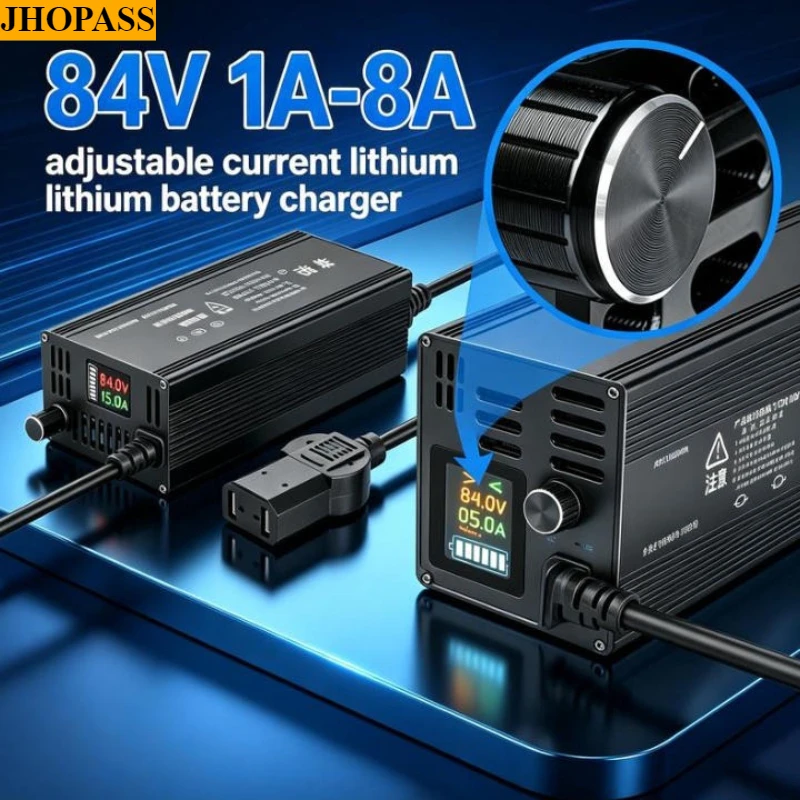 20S 84V 1A -8A Adjustable Current Smart LCD 220V Li-ion LiFePO4 Lithium Charger for Forklift Truck Floor Scrubber UK EU AU Plug
20S 84V 1A -8A Adjustable Current Smart LCD 220V Li-ion LiFePO4 Lithium Charger for Forklift Truck Floor Scrubber UK EU AU Plug