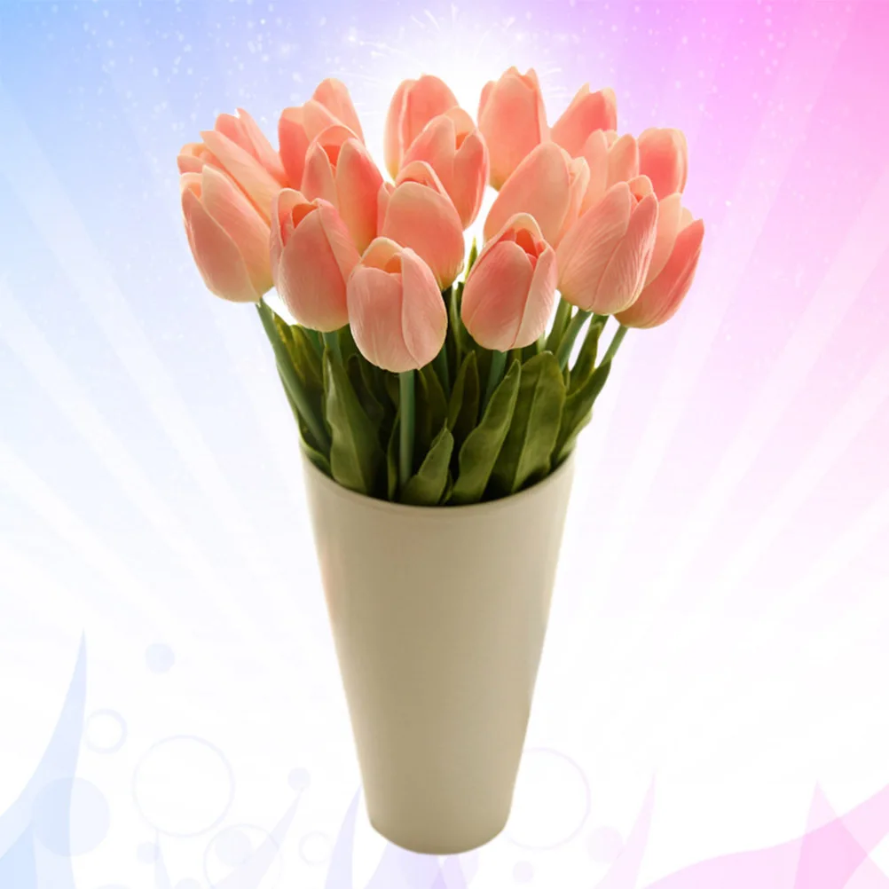 30Pcs Pink Artificial Silk Tulip Flowers Realistic Touch Wedding Party Home Office Bouquet Decoration Artificial Flower 
30Pcs Pink Artificial Silk Tulip Flowers Realistic Touch Wedding Party Home Office Bouquet Decoration Artificial Flower