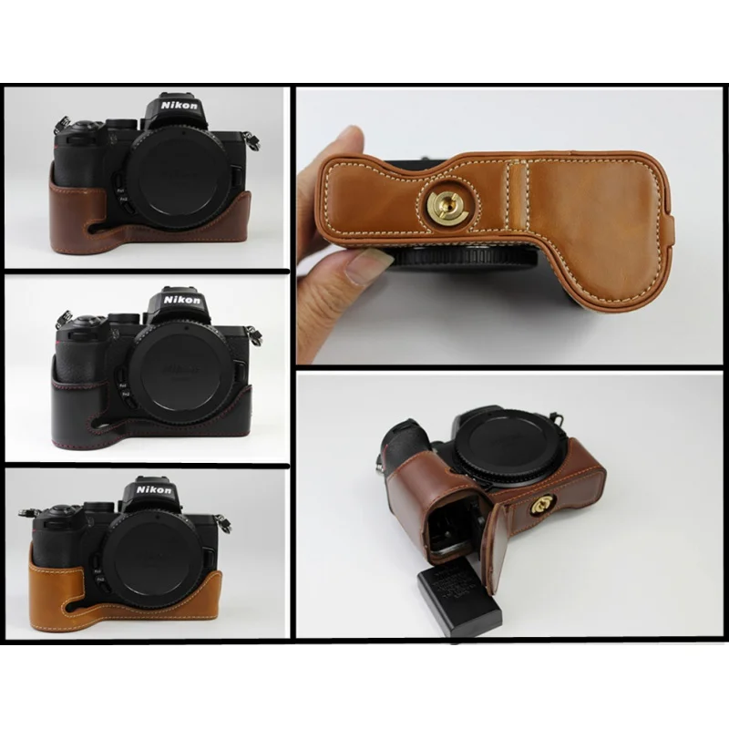 Кожаный чехол для фотоаппарата Nikon Z50, чехол для фотоаппарата Z50, комплект с полуободковой основой
Кожаный чехол для фотоаппарата Nikon Z50, чехол для фотоаппарата Z50, комплект с полуободковой основой