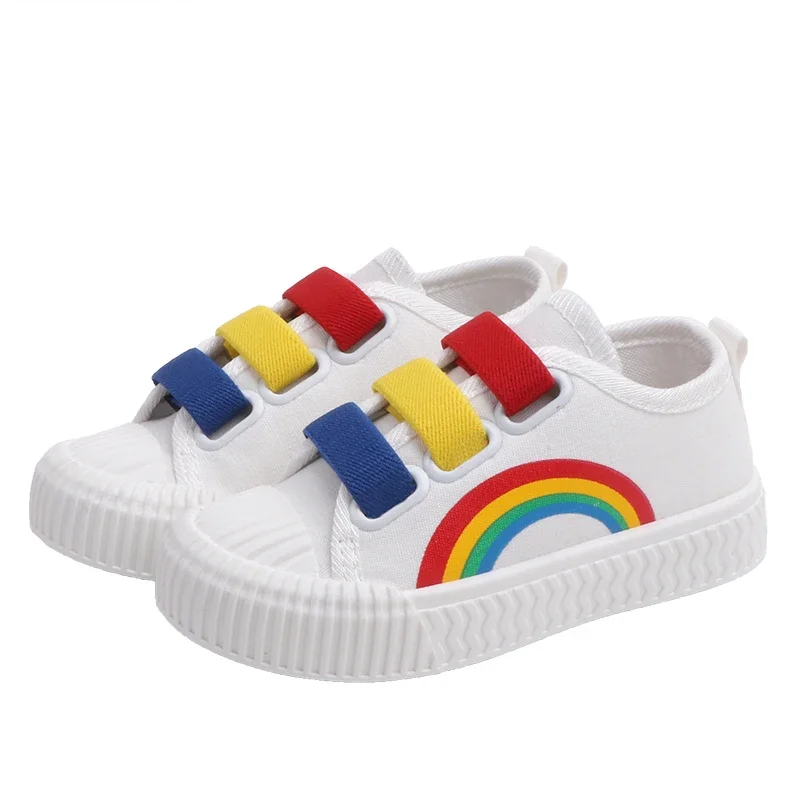 New Children Canvas Shoes Girls Running Sneakers Breathable Spring Fashion Kids Shoes For Boys Rainbow Print Casual Shoes
New Children Canvas Shoes Girls Running Sneakers Breathable Spring Fashion Kids Shoes For Boys Rainbow Print Casual Shoes