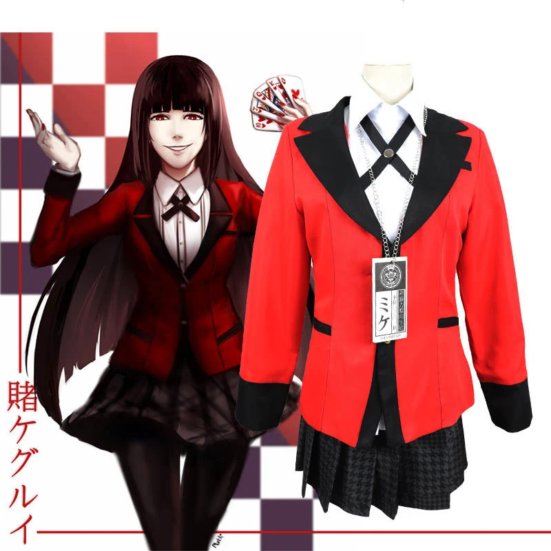 7PCS Hot Cool Cosplay Costumes Anime Kakegurui Yumeko Jabami Japanese School Girls Uniform Full Set Halloween party cosplay
7PCS Hot Cool Cosplay Costumes Anime Kakegurui Yumeko Jabami Japanese School Girls Uniform Full Set Halloween party cosplay