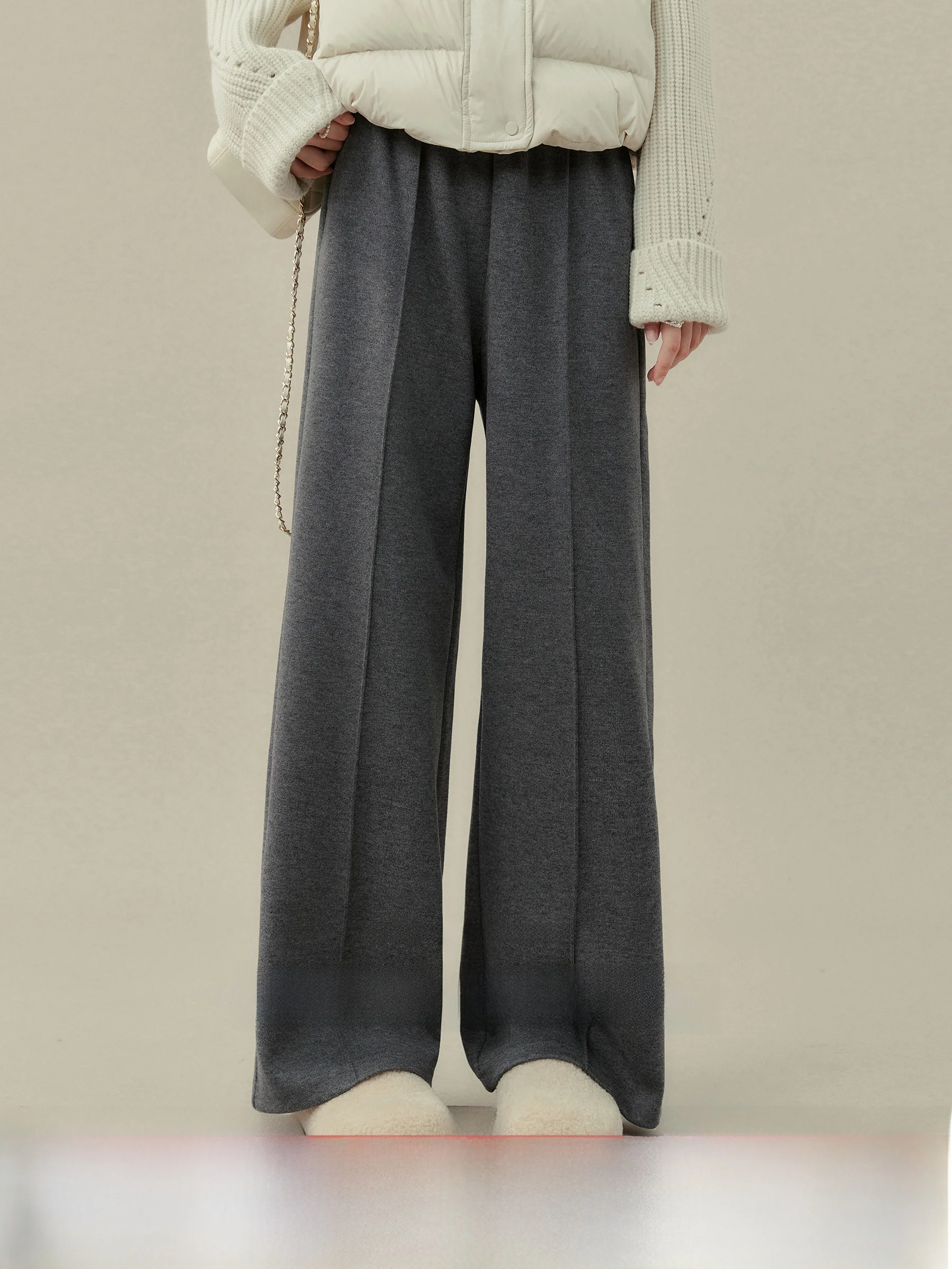 Gray Knitted Casual Pants for plus Size Women High Waist Straight Leg Long Pants Comfortable Loose Fit Ladies Fashion
Gray Knitted Casual Pants for plus Size Women High Waist Straight Leg Long Pants Comfortable Loose Fit Ladies Fashion