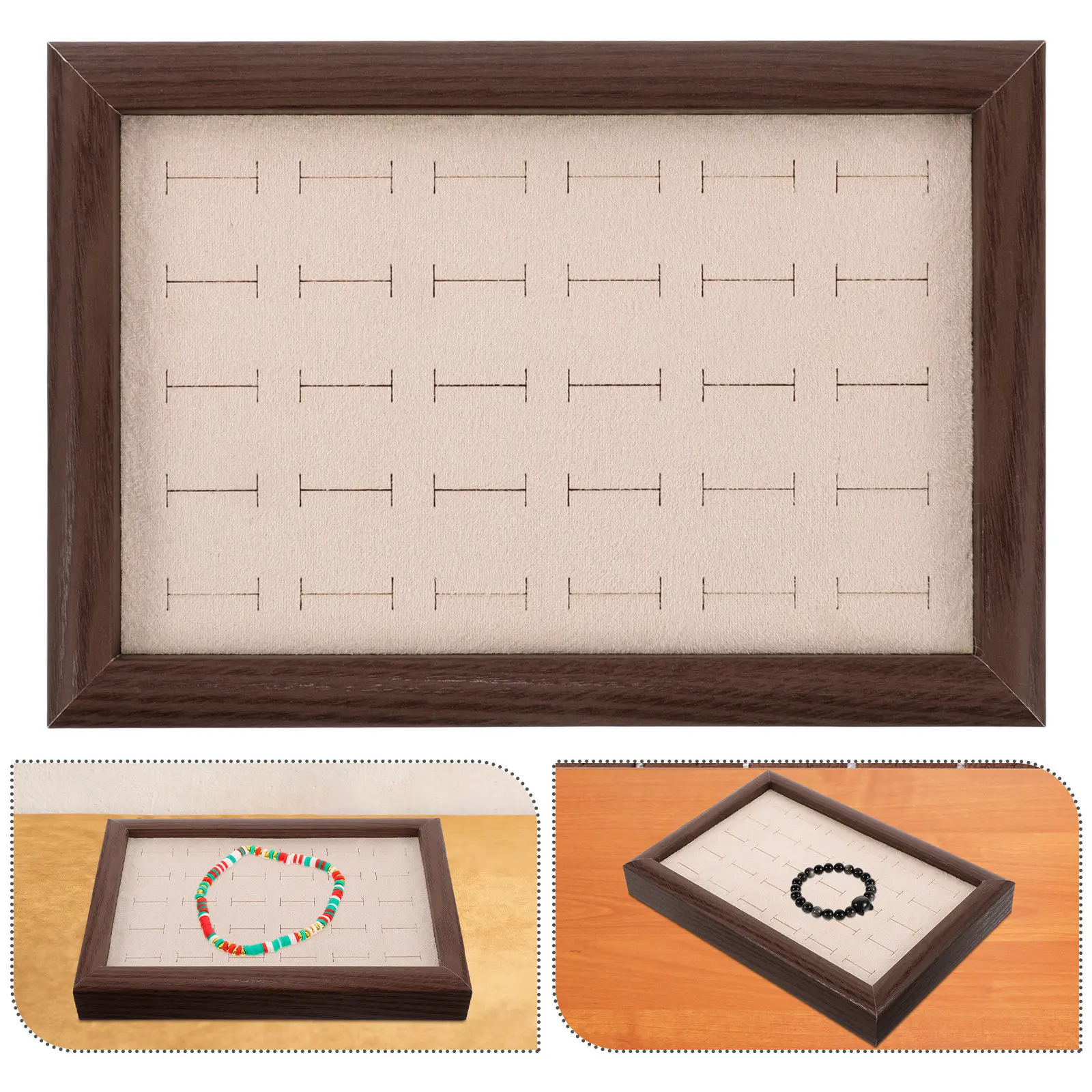 Деревянный органайзер для украшений, поднос для хранения, цвет орех, 30 отделений, для хранения ожерелий, колец, серег, подставка для демонстрации украшений
Деревянный органайзер для украшений, поднос для хранения, цвет орех, 30 отделений, для хранения ожерелий, колец, серег, подставка для демонстрации украшений