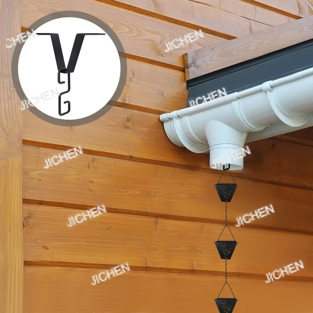 Адаптер для дождевальной цепи HN Black Rain Chain, железный, сверхпрочный, V-образный крюк, для дождевых цепей, адаптер для водосточных желобов, для наружного дренажа
Адаптер для дождевальной цепи HN Black Rain Chain, железный, сверхпрочный, V-образный крюк, для дождевых цепей, адаптер для водосточных желобов, для наружного дренажа