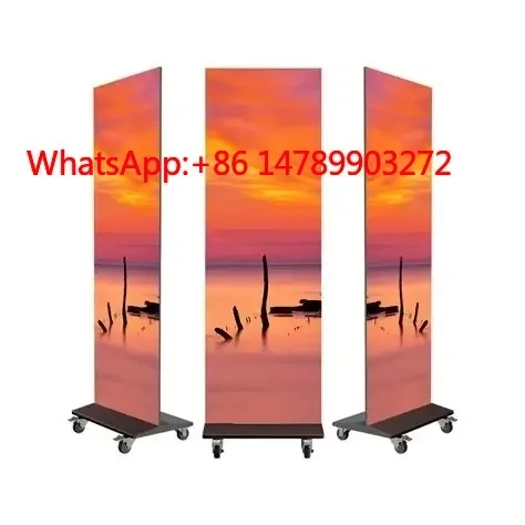 Indoor Movable LED Poster Display Screen High Brightness Digital LED Advertising Billboards
Indoor Movable LED Poster Display Screen High Brightness Digital LED Advertising Billboards