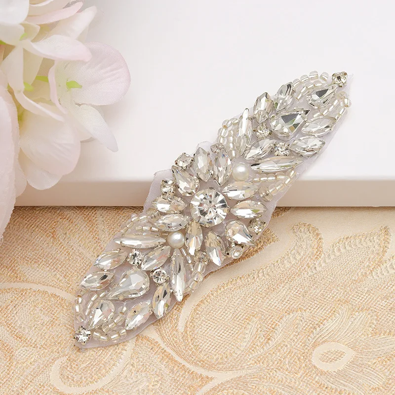 Hand-Sewn Rhinestone Appliques for Wedding Dresses, DIY Crystal Embellishments Bridal Belt Accessories & Clothing Patches
Hand-Sewn Rhinestone Appliques for Wedding Dresses, DIY Crystal Embellishments Bridal Belt Accessories & Clothing Patches