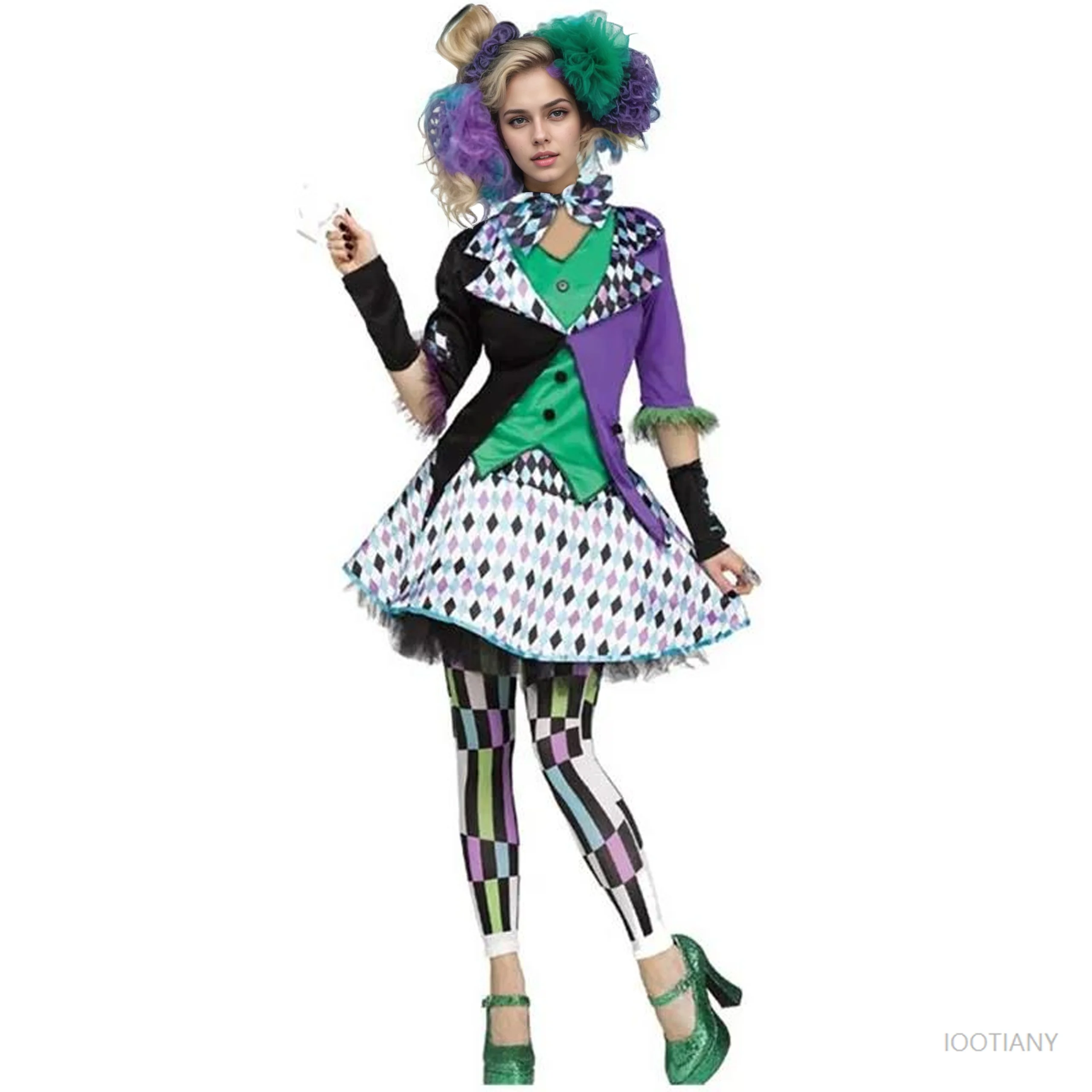 Halloween Alice in Wonderland Colorful Lolita Poker Magician Clown Maid Cosplay Costume Masquerade Party Sweet Princess Fancy
Halloween Alice in Wonderland Colorful Lolita Poker Magician Clown Maid Cosplay Costume Masquerade Party Sweet Princess Fancy