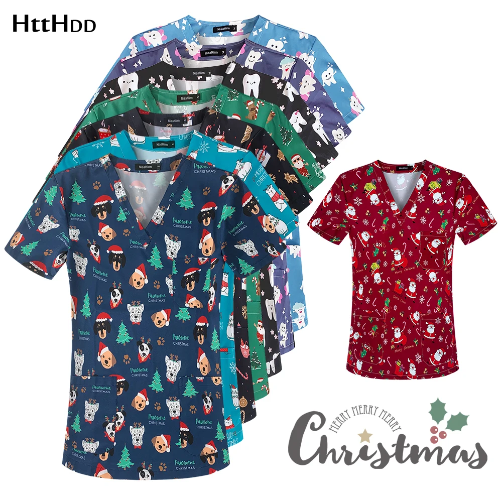 Dental Scrub Christmas Medical Blouse Breathable Nurses Accessories for Hospital Women Men Beauty Salon Spa Uniforms T-shirt Top
Dental Scrub Christmas Medical Blouse Breathable Nurses Accessories for Hospital Women Men Beauty Salon Spa Uniforms T-shirt Top