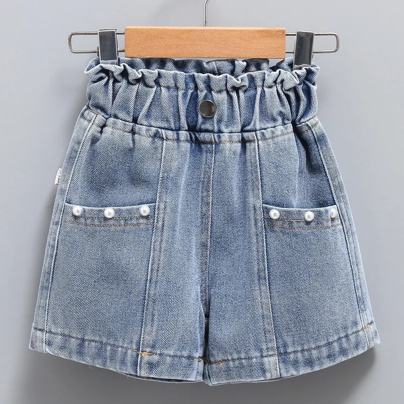 New Denim Shorts for Children Girls Stylish Cotton Denim Pearls Shorts 2025 Summer Hot Pants Children Clothing Versatile
New Denim Shorts for Children Girls Stylish Cotton Denim Pearls Shorts 2025 Summer Hot Pants Children Clothing Versatile