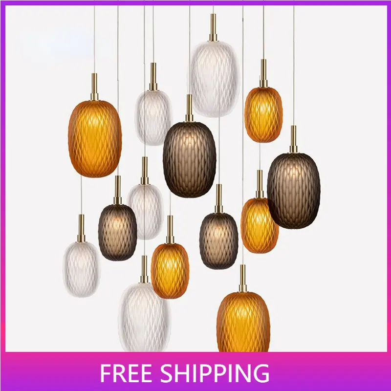 Modern Suspension Light Luxury Bedside Glass Pendant Lamp for Restaurant Hanging Lamp Island Home Indoor Decoration Led Bedroom
Modern Suspension Light Luxury Bedside Glass Pendant Lamp for Restaurant Hanging Lamp Island Home Indoor Decoration Led Bedroom