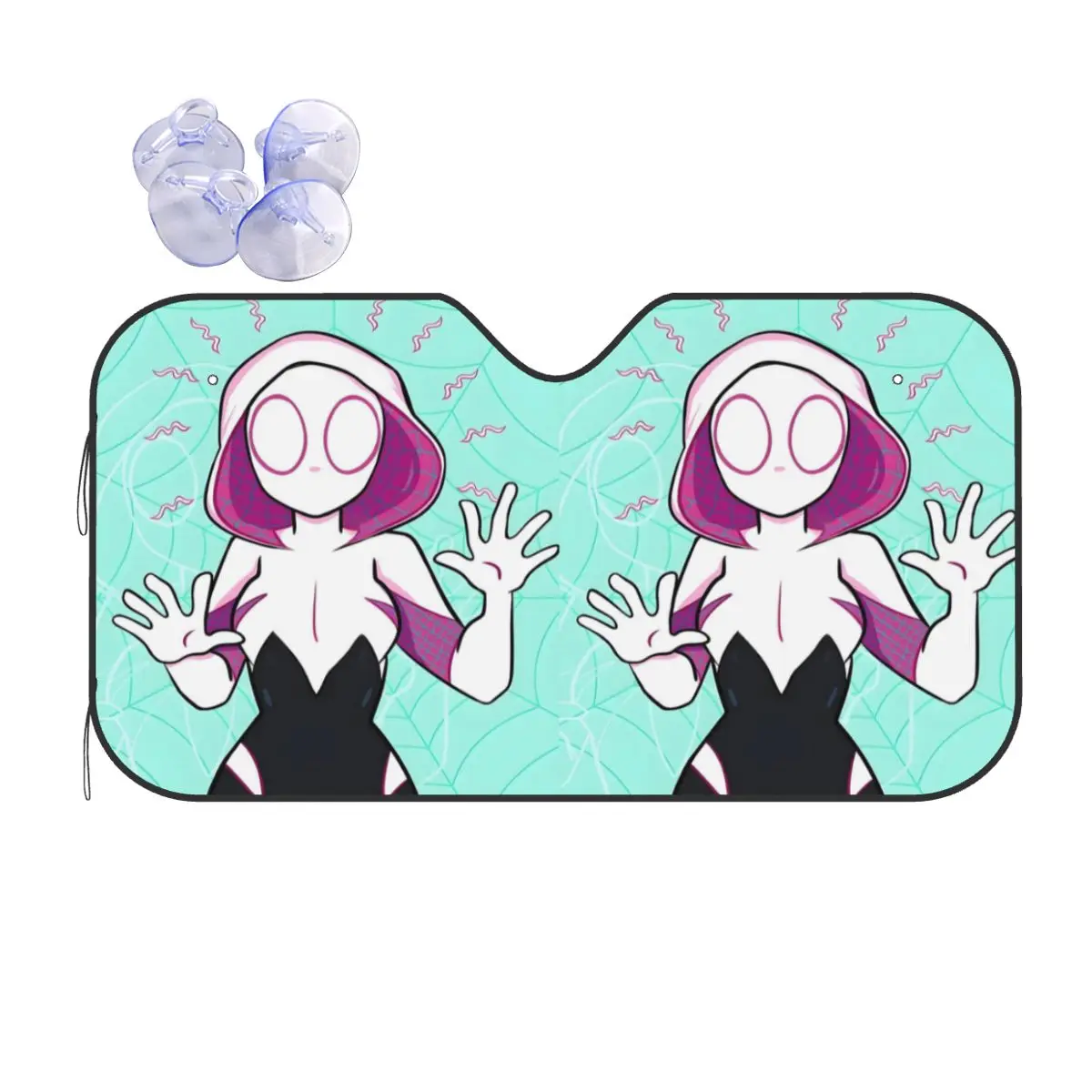 Custom Gwen Stacy Spiderman Car Windshield Sunshade Superhero Front Windshield Sun Shade Visor
Custom Gwen Stacy Spiderman Car Windshield Sunshade Superhero Front Windshield Sun Shade Visor