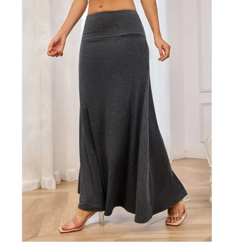 Elegant Women's Skirts High Waist Elastic A-line Skirt Lady Fashion Solid Pattern Long Skirts 2025 Women Office Ankle Skirts
Elegant Women's Skirts High Waist Elastic A-line Skirt Lady Fashion Solid Pattern Long Skirts 2025 Women Office Ankle Skirts