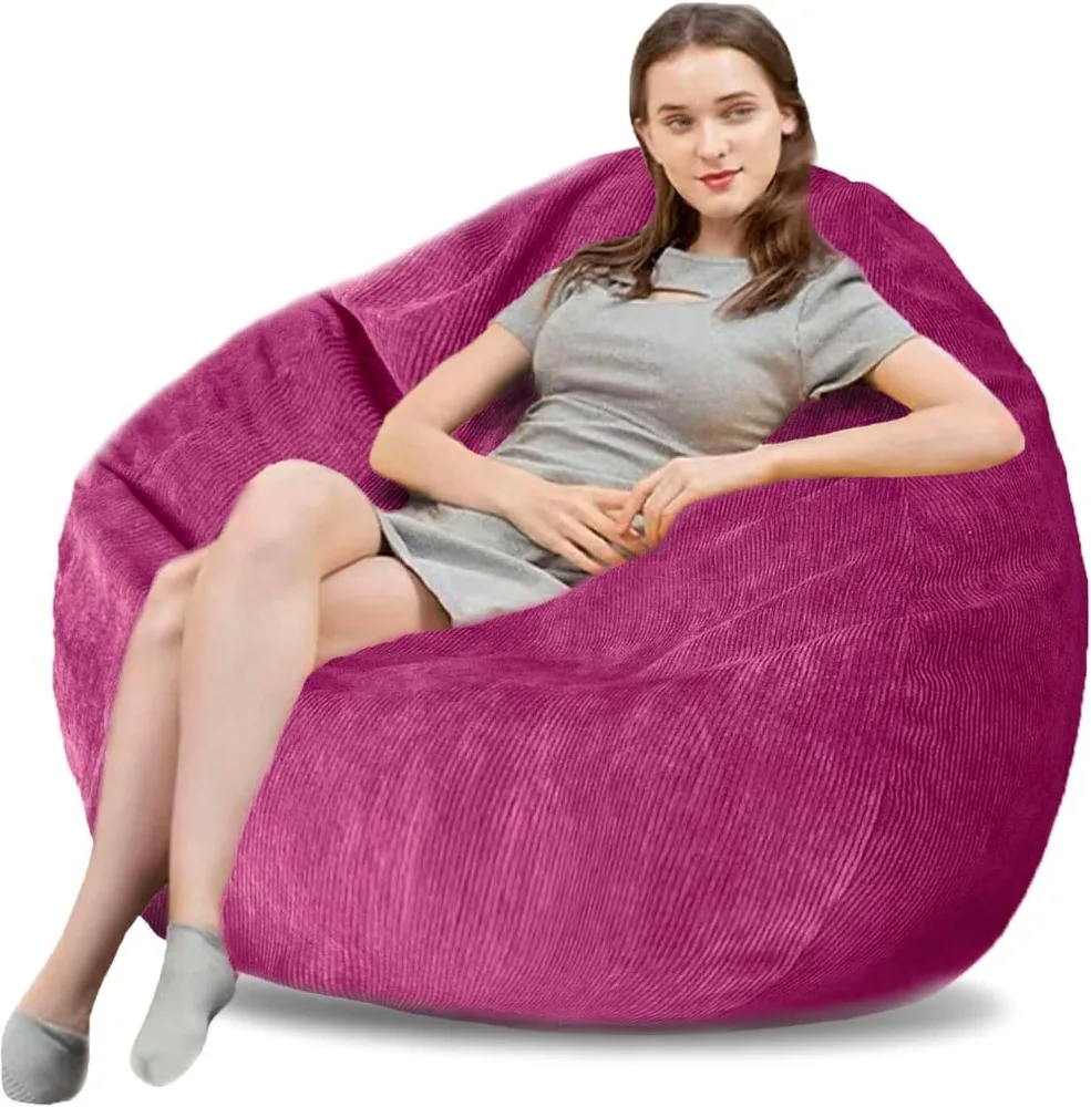 Bean Bag Chair 4Ft Premium Corduroy Ultra Soft Medium Bean Bag Sofa with Memory Foam for Adults Plush Lazy Sofa Bean Bag Chair
Bean Bag Chair 4Ft Premium Corduroy Ultra Soft Medium Bean Bag Sofa with Memory Foam for Adults Plush Lazy Sofa Bean Bag Chair