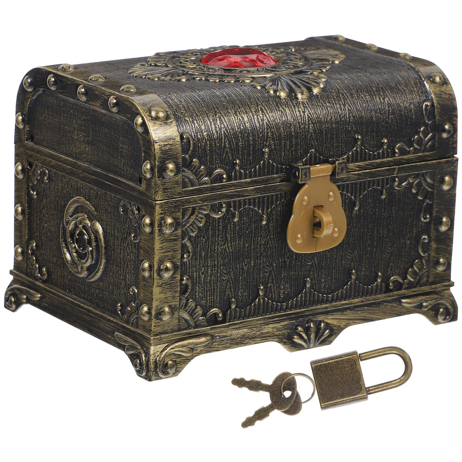 Treasure Chest Ornaments Jewelry Storage Case Vintage Photo Prop Plastic Boxes For Craft Child Kids
Treasure Chest Ornaments Jewelry Storage Case Vintage Photo Prop Plastic Boxes For Craft Child Kids