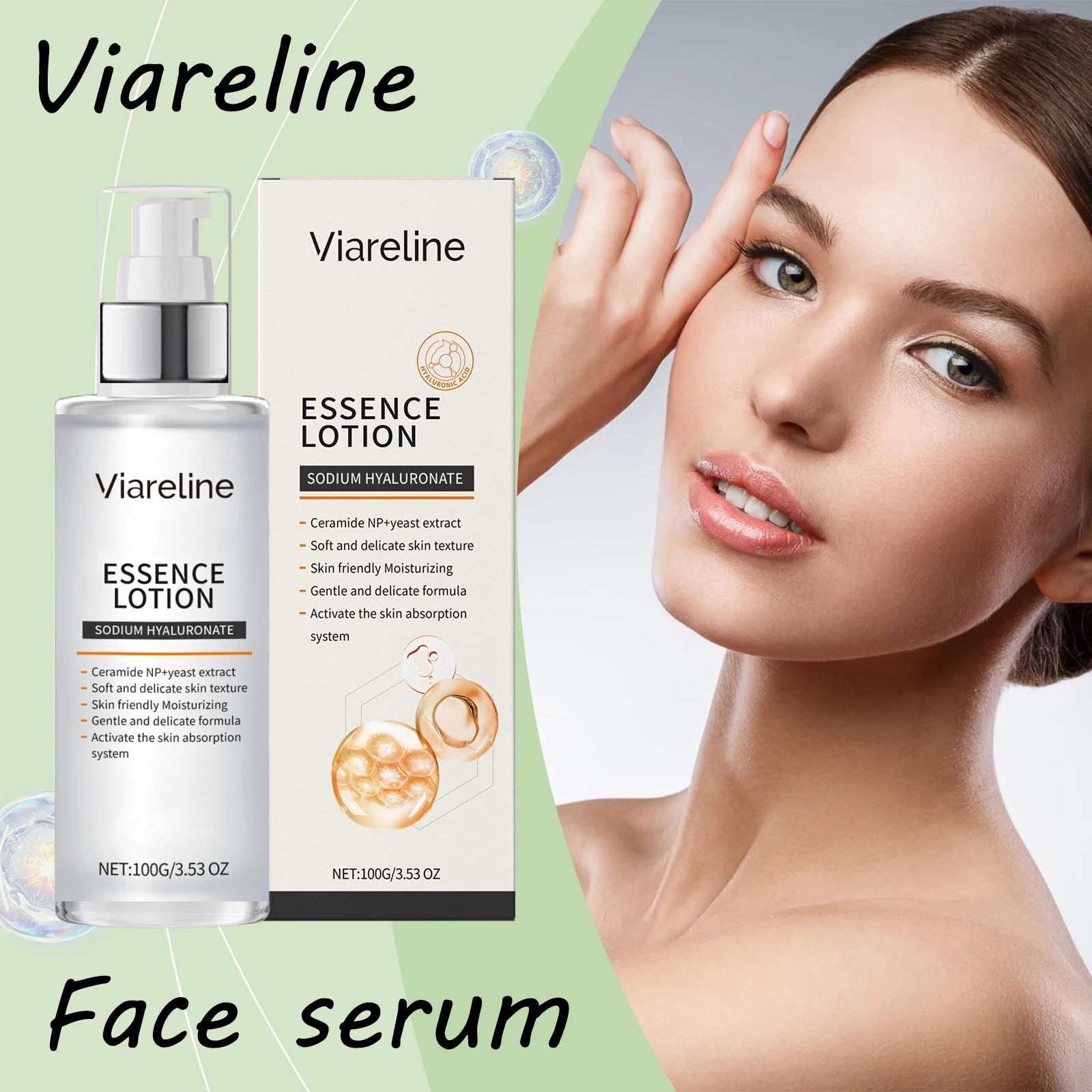 Увлажняющая сыворотка для лица Viareline, уменьшает сухость, выцветание тонких линий, улучшает шероховатость, укрепляющая барьерная сыворотка для лица
Увлажняющая сыворотка для лица Viareline, уменьшает сухость, выцветание тонких линий, улучшает шероховатость, укрепляющая барьерная сыворотка для лица
