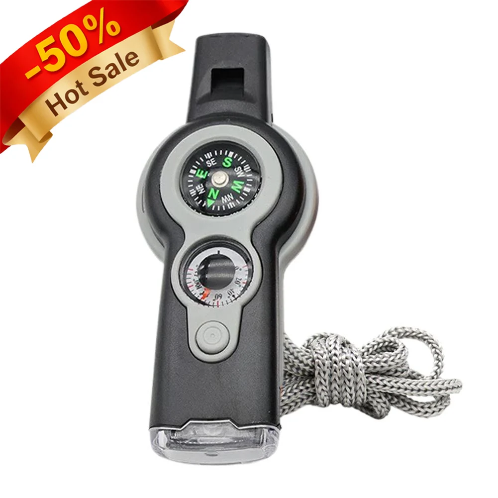 7в1 аварийный свисток с функцией выживания, уличный многофункциональный инструмент, безопасный свисток со шнурком для пеших прогулок, каякинга, катания на лодках
7в1 аварийный свисток с функцией выживания, уличный многофункциональный инструмент, безопасный свисток со шнурком для пеших прогулок, каякинга, катания на лодках