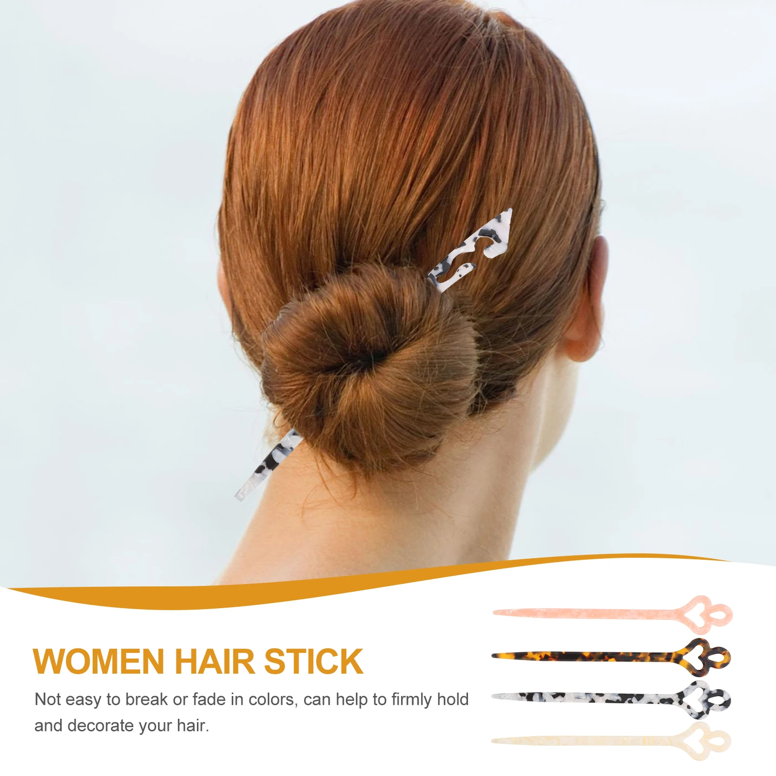 4pcs Retro Stick Acetate Sheet Bun Hairpin Chinese Women Styling Tools Retro Hair Chopstick Long Hair Accessories
4pcs Retro Stick Acetate Sheet Bun Hairpin Chinese Women Styling Tools Retro Hair Chopstick Long Hair Accessories