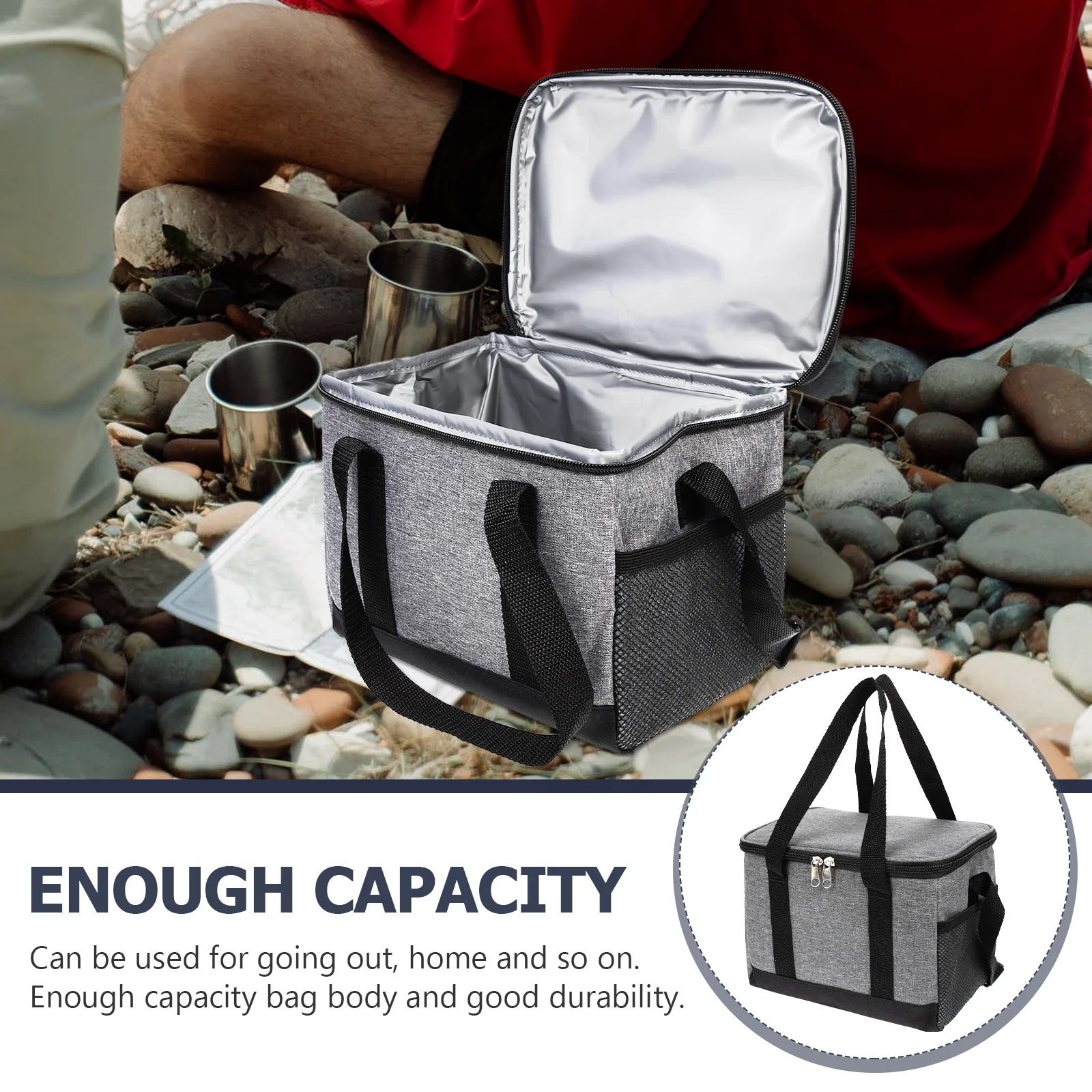 Insulated Lunch Bag Thermal Bento Reusable Portable Ice Pack Food Pouch Baby Tote Gym Travel Sturdy Zipper Side Pockets ganize
Insulated Lunch Bag Thermal Bento Reusable Portable Ice Pack Food Pouch Baby Tote Gym Travel Sturdy Zipper Side Pockets ganize