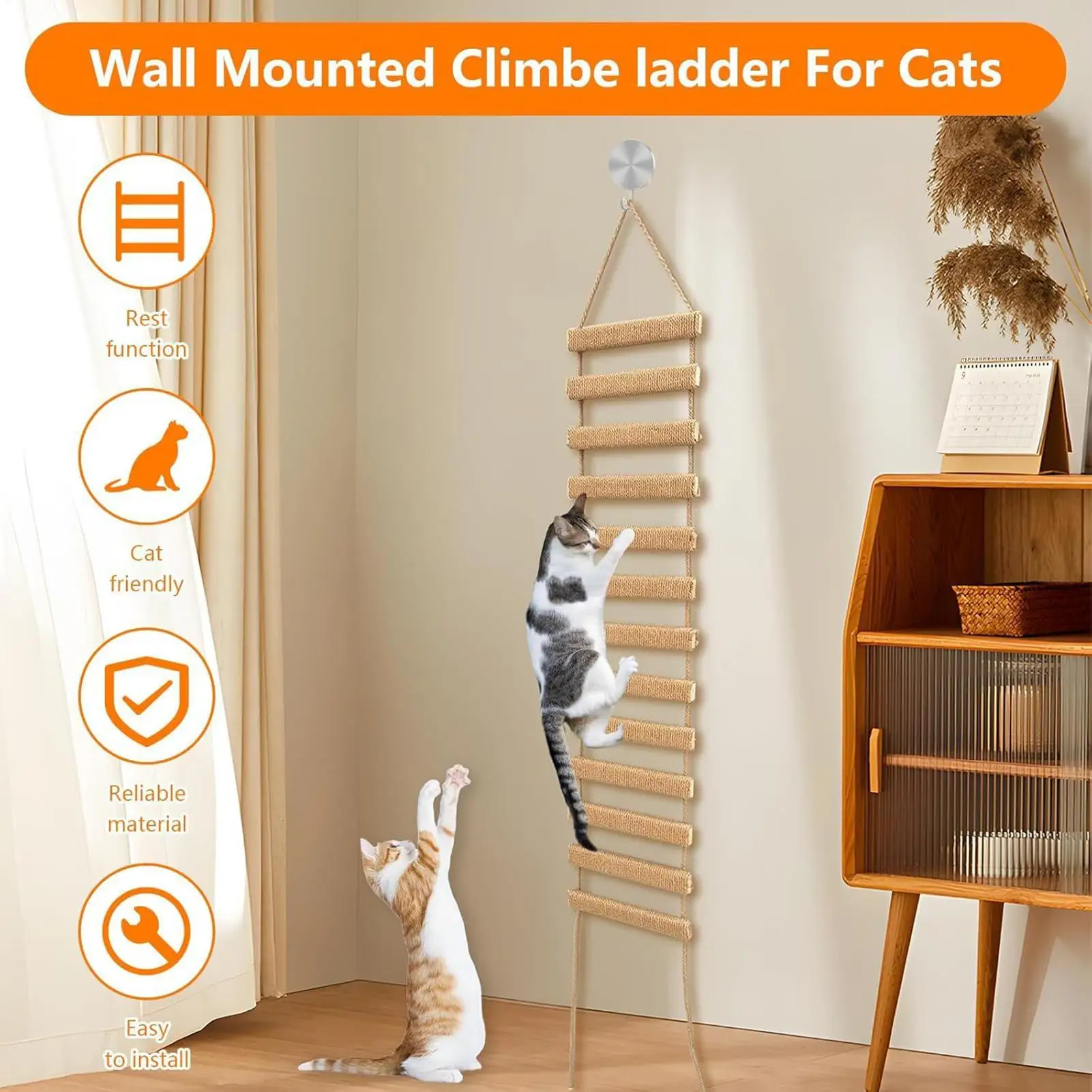 Cat Ladder 40 Inch Kitten Resting Supplies Senior Cat Wall Shelves For Pet Parents Trainers Animal Lovers Office Apartment
Cat Ladder 40 Inch Kitten Resting Supplies Senior Cat Wall Shelves For Pet Parents Trainers Animal Lovers Office Apartment