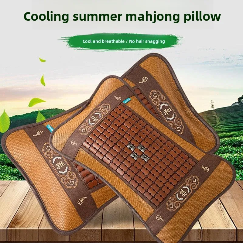 Cooling Bamboo Mat Pillow for Adults Summer Office Use Single Person Tea Leaf Fill Hard Support Neck Protection Long Rectangle
Cooling Bamboo Mat Pillow for Adults Summer Office Use Single Person Tea Leaf Fill Hard Support Neck Protection Long Rectangle