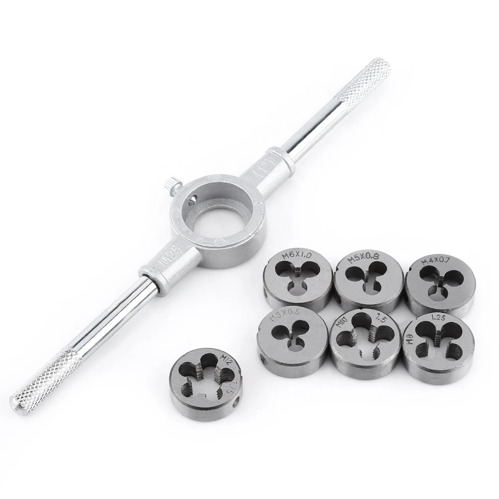 8PCS Screw Die & Wrench Spanner External Thread Processing Tapping Hand Tool Kit
8PCS Screw Die & Wrench Spanner External Thread Processing Tapping Hand Tool Kit