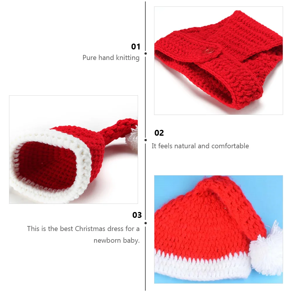 2Pcs Baby Knitted Photography Clothing Christmas Infant Costume Set Soft Comfortable Outfit for Newborn Photo Shoot Prop
2Pcs Baby Knitted Photography Clothing Christmas Infant Costume Set Soft Comfortable Outfit for Newborn Photo Shoot Prop