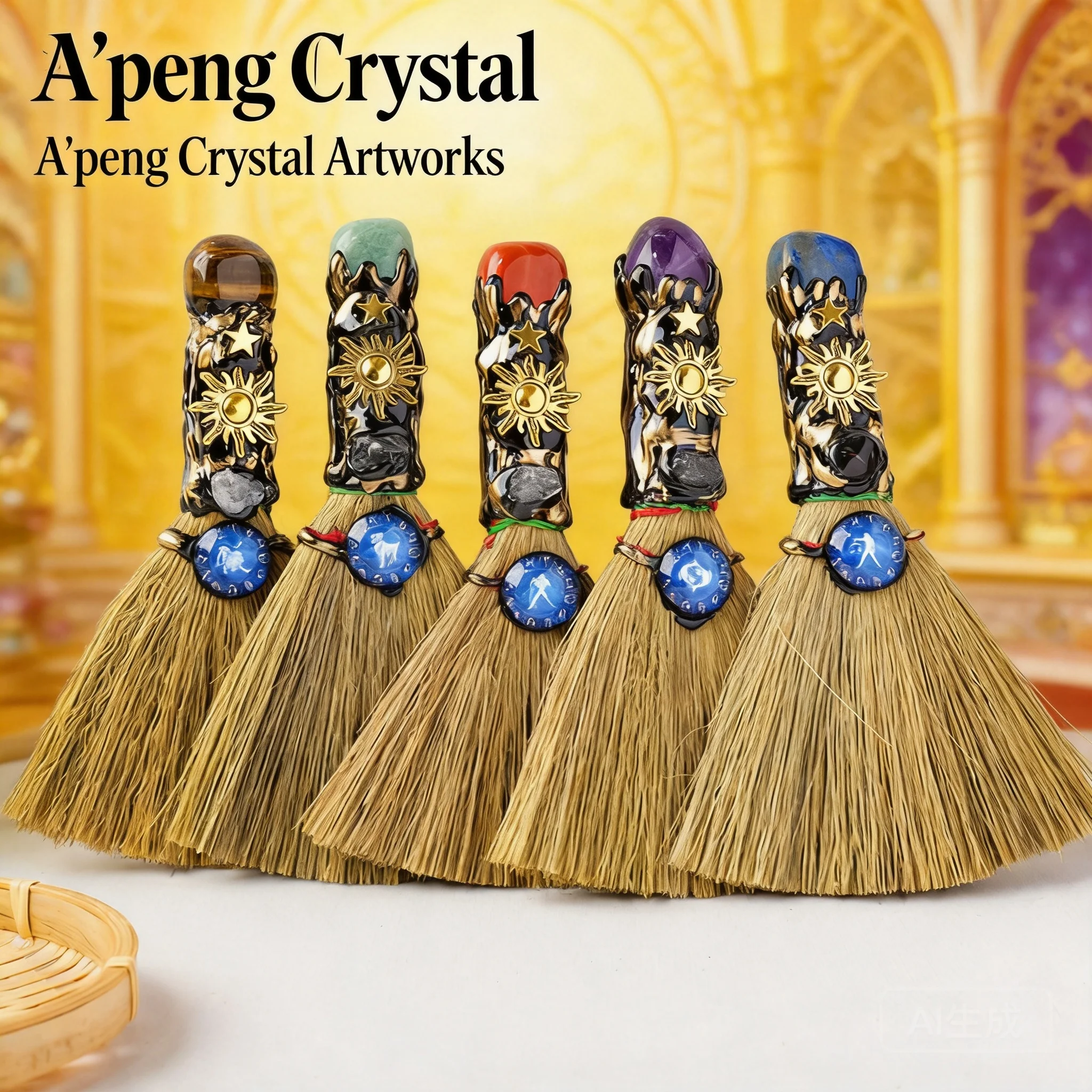Twelve Constellation Natural Crystal Tumbled Stone Mini Broom Spiritual Wiccan Altar Decor Creative Festival Prop Crystal Handle
Twelve Constellation Natural Crystal Tumbled Stone Mini Broom Spiritual Wiccan Altar Decor Creative Festival Prop Crystal Handle