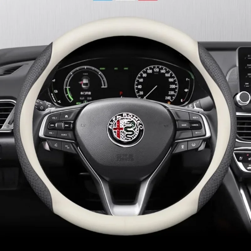 Leather Car Steering Wheel Cover for Alfa Romeo 159 Spider 147 8C GT Brera S MiTo 2006 2007 2008 2009 2010 Interior Accessories
Leather Car Steering Wheel Cover for Alfa Romeo 159 Spider 147 8C GT Brera S MiTo 2006 2007 2008 2009 2010 Interior Accessories