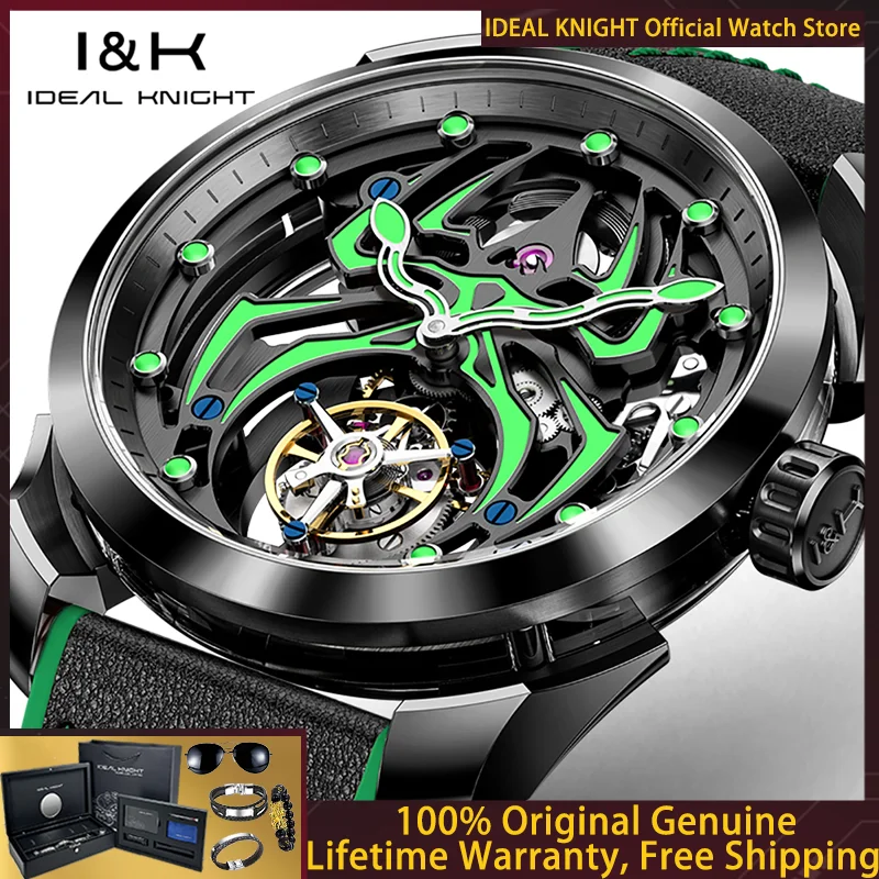 Часы IDEAL KNIGHT 6802 Men True Tourbillon, серия Spider Armor, лимитированная серия, роскошные мужские автоматические механические часы.
Часы IDEAL KNIGHT 6802 Men True Tourbillon, серия Spider Armor, лимитированная серия, роскошные мужские автоматические механические часы.