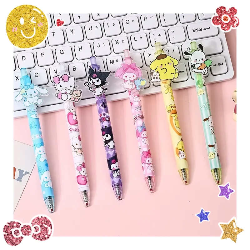 Sanrio 48PCS Gel Pens Cute Kuromi Melody Hello Kitty Acrylic Patch Press Pen 0.5 Black Girls Highvalue Stationery Student Gifts
Sanrio 48PCS Gel Pens Cute Kuromi Melody Hello Kitty Acrylic Patch Press Pen 0.5 Black Girls Highvalue Stationery Student Gifts