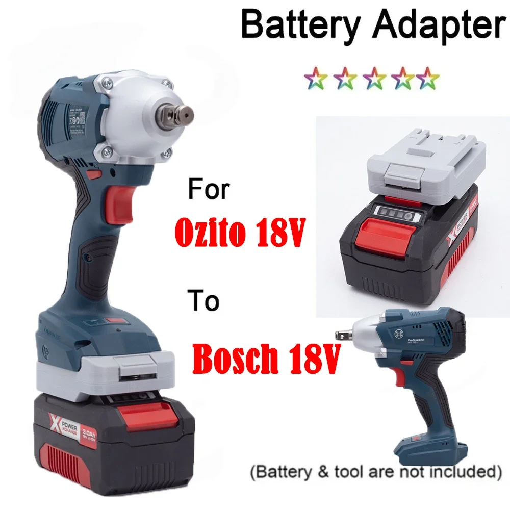 Battery Adapter Converter For Ozito 18V power X-Change Li-ion Compatible with for Bosch 18V Cordless Tools(NO Battery)
Battery Adapter Converter For Ozito 18V power X-Change Li-ion Compatible with for Bosch 18V Cordless Tools(NO Battery)
