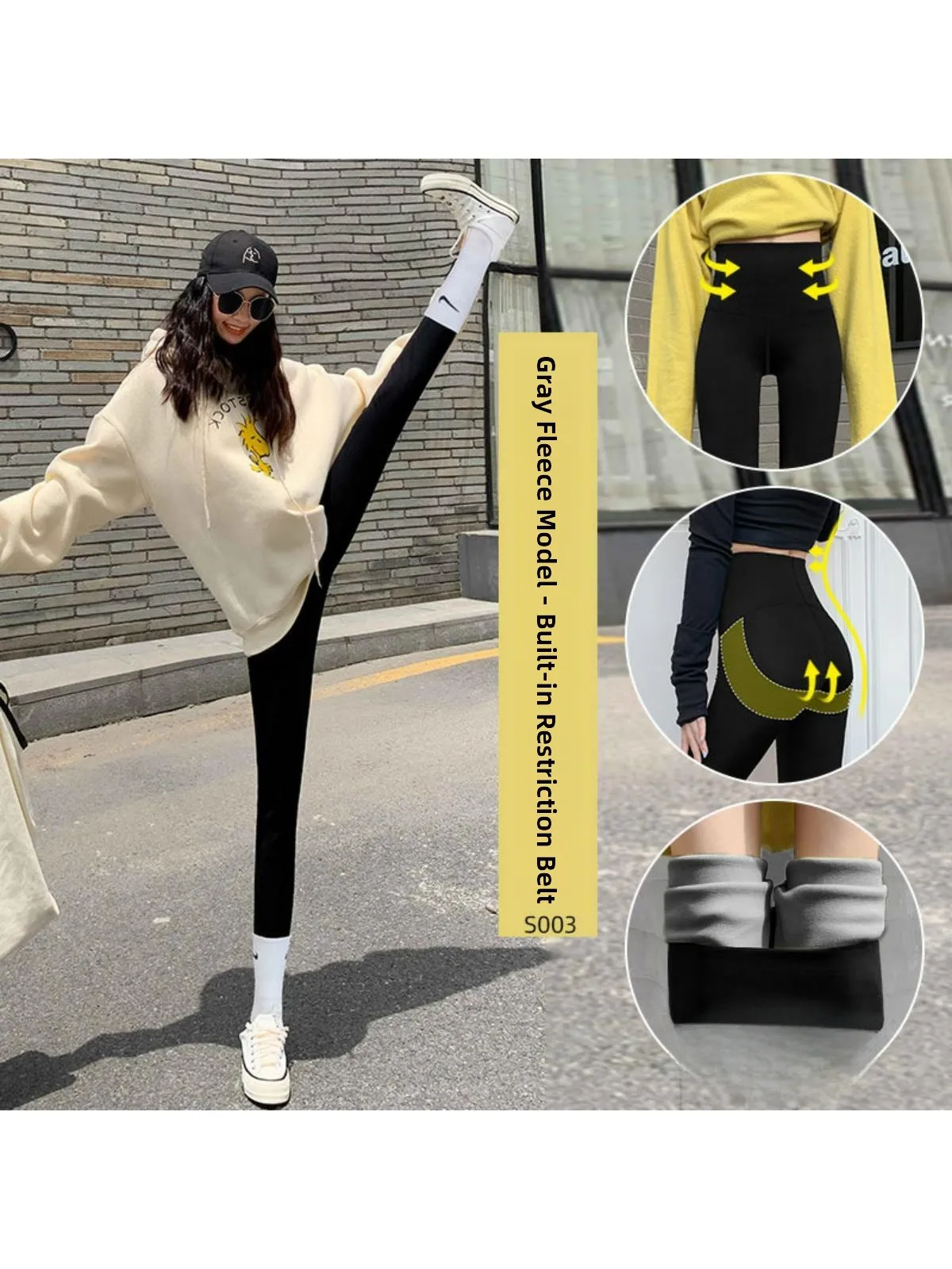 New Women's Fce Lined Yoga Pants Slimming Tummy Control Butt Lifting Base Layer Pants Outdoor Wear Nine Point Pants
New Women's Fce Lined Yoga Pants Slimming Tummy Control Butt Lifting Base Layer Pants Outdoor Wear Nine Point Pants