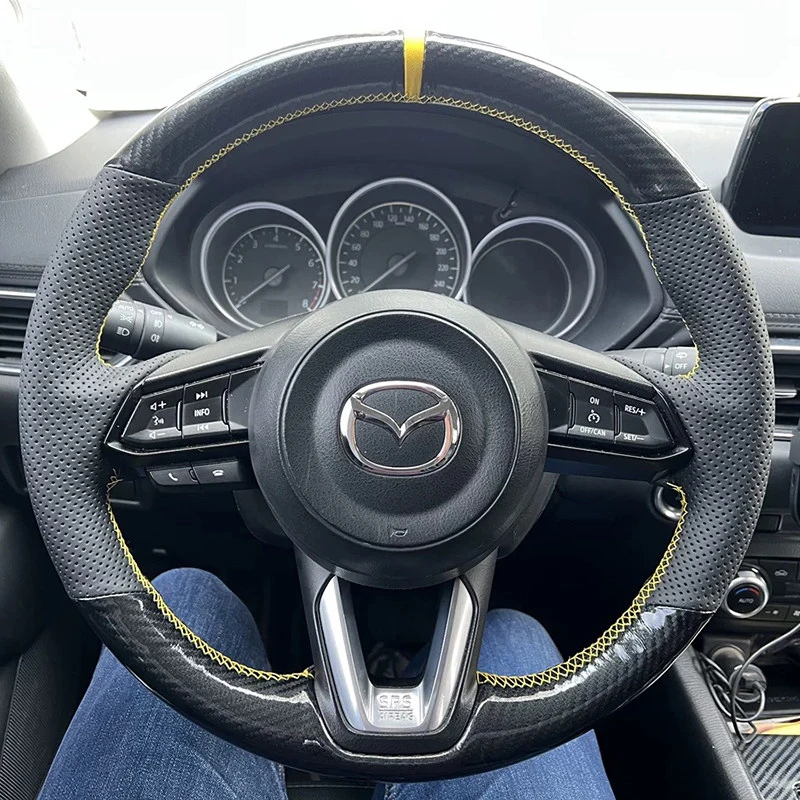 Customization Car Steering Wheel Cover Braid Leather for Mazda 3 Axela 2017-2021 CX5 CX-5 CX4 CX-4 Atenza Mazda 6 MX-5 MX5 CX-8
Customization Car Steering Wheel Cover Braid Leather for Mazda 3 Axela 2017-2021 CX5 CX-5 CX4 CX-4 Atenza Mazda 6 MX-5 MX5 CX-8