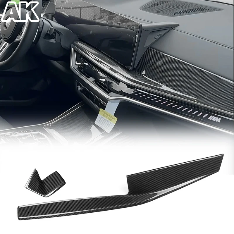 Для BMW X5 G05 X5M X6 G06 X7 G07 LCI 2023-2025: Накладка на центральную консоль и приборную панель из настоящего карбона, аксессуары для интерьера автомобиля
Для BMW X5 G05 X5M X6 G06 X7 G07 LCI 2023-2025: Накладка на центральную консоль и приборную панель из настоящего карбона, аксессуары для интерьера автомобиля