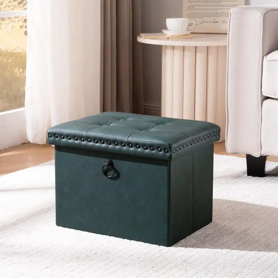 Складной пуфик-трансформер 16x12x12 дюймов, табурет-подставка для ног из искусственной кожи с заклепками, пуфик с отсеком для хранения, табурет-туалетный столик C
Складной пуфик-трансформер 16x12x12 дюймов, табурет-подставка для ног из искусственной кожи с заклепками, пуфик с отсеком для хранения, табурет-туалетный столик C