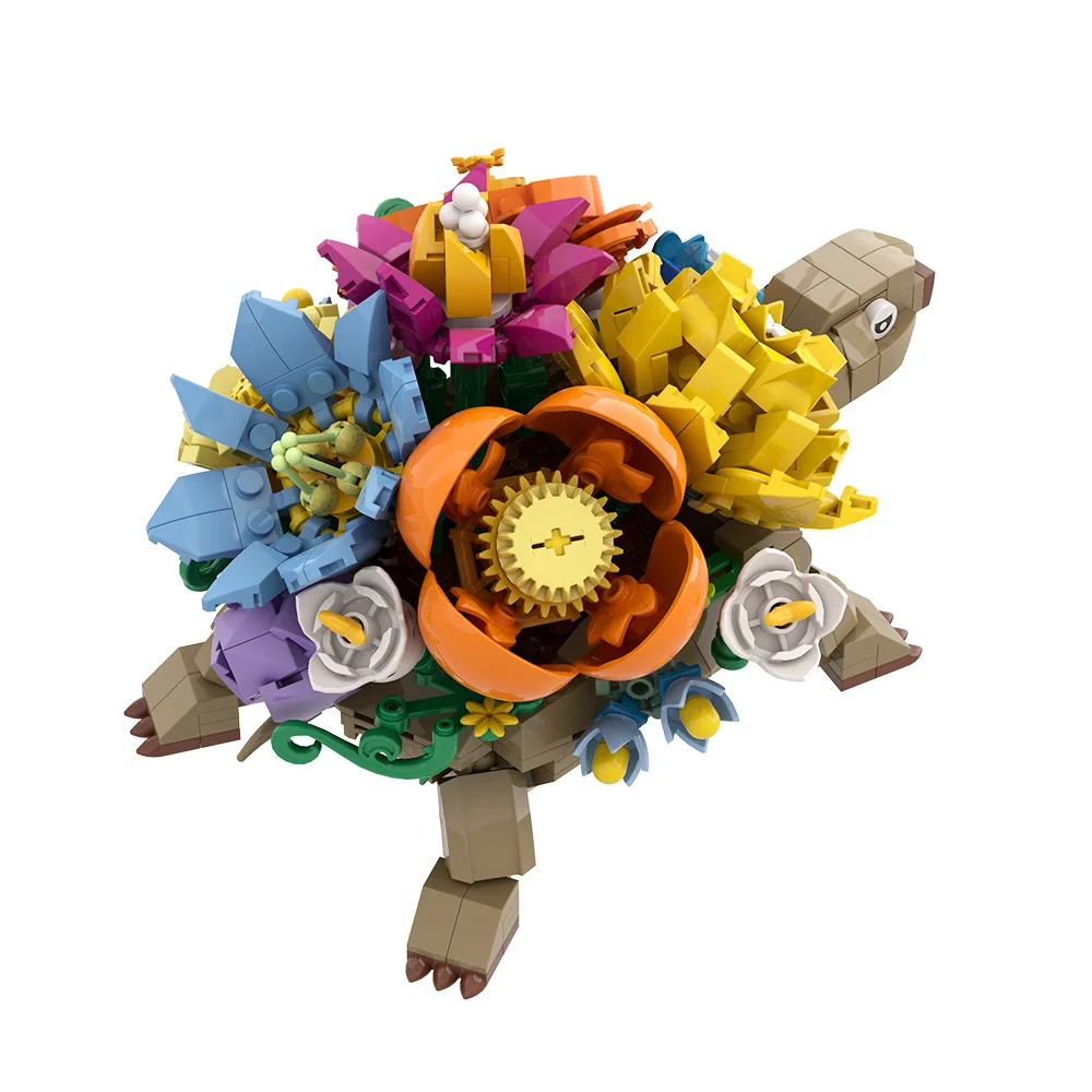 MOC Turtle Flower Pot Building Blocks Model Turtle Flower Pot Desktop Pot Plant Bricks Assembly Toys Kids DIY Birthday Gifts
MOC Turtle Flower Pot Building Blocks Model Turtle Flower Pot Desktop Pot Plant Bricks Assembly Toys Kids DIY Birthday Gifts