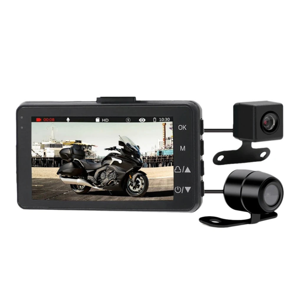 3 Inch 1080P HD Motorcycle Camera DVR Motor Dash Cam with Special Dual-Track Front Rear Recorder Motorbike Electronics
3 Inch 1080P HD Motorcycle Camera DVR Motor Dash Cam with Special Dual-Track Front Rear Recorder Motorbike Electronics