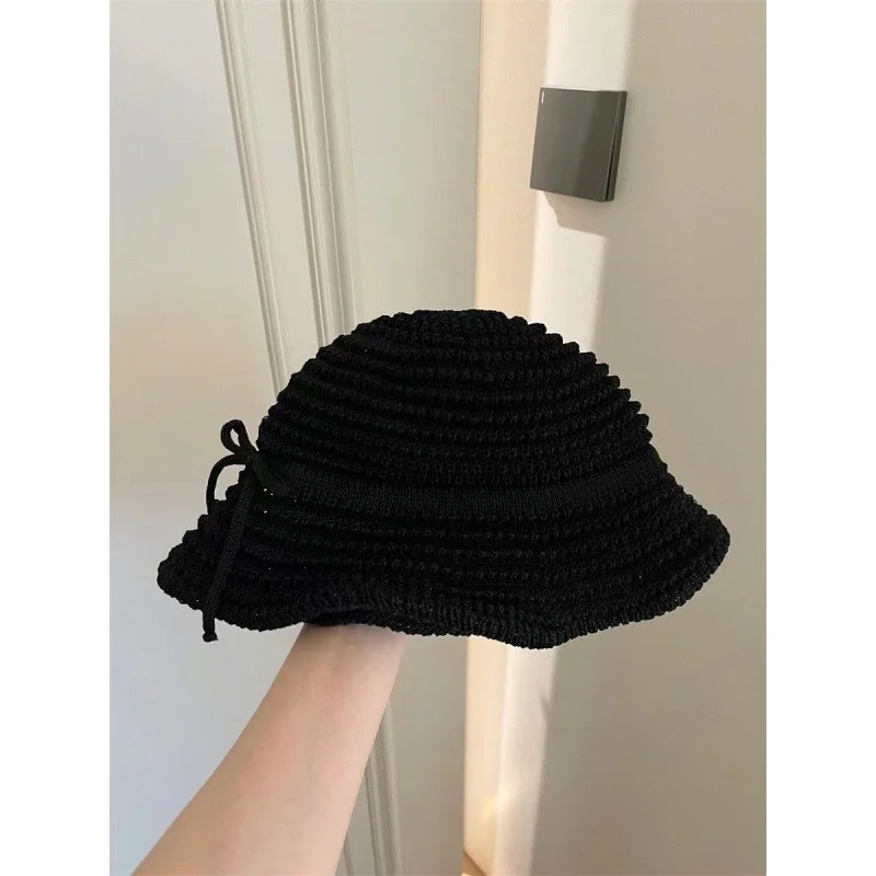 Korean Style Beach Sandfishing Hat Sweet Knot Hollow out Cuffed Straw Hat Versatile Holiday Sun Protection Cap
Korean Style Beach Sandfishing Hat Sweet Knot Hollow out Cuffed Straw Hat Versatile Holiday Sun Protection Cap