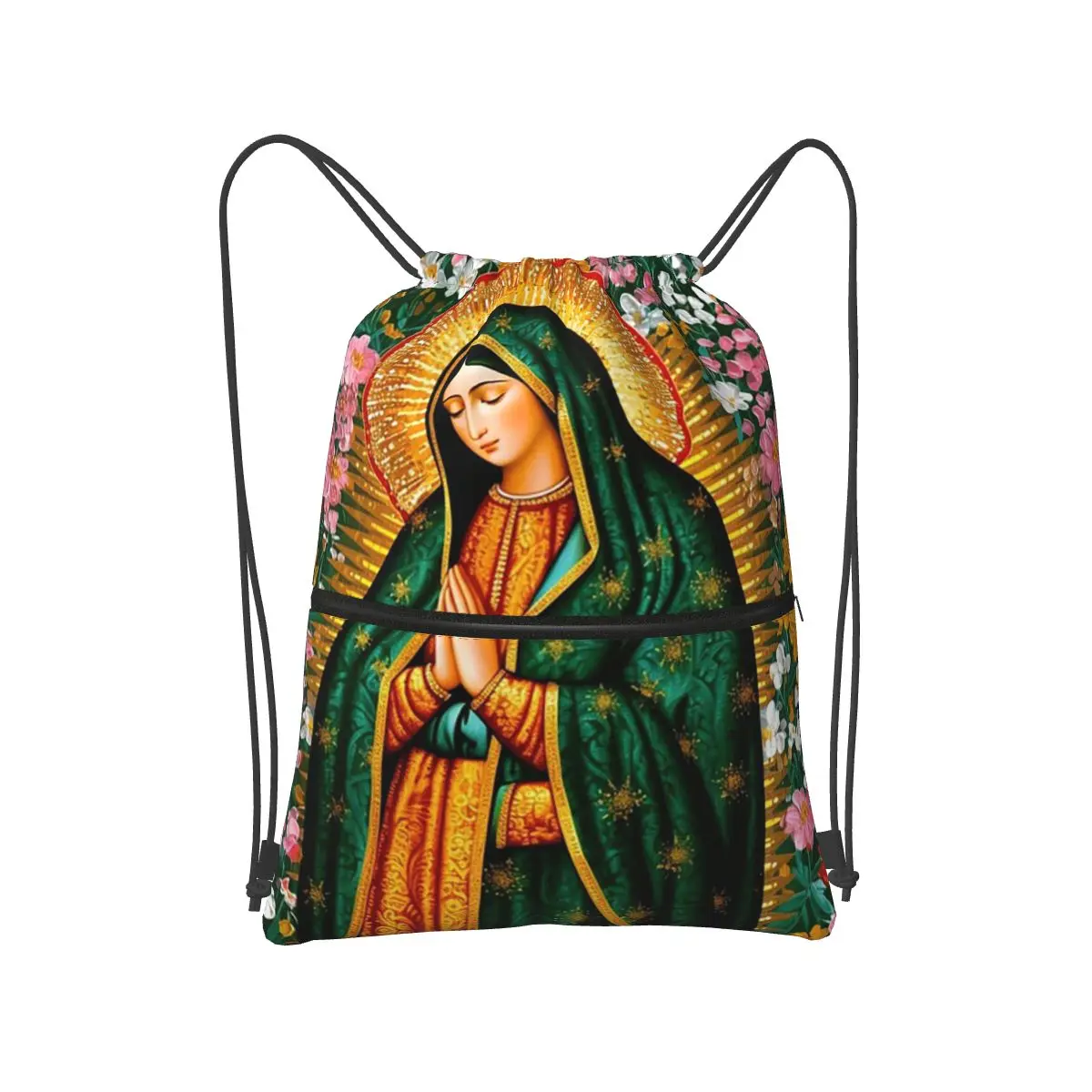 Our Lady Of Guadalupe Virgin Mary Mexican Backpacks Casual Drawstring Bags Shoes Bag Book Bags for Travel Students
Our Lady Of Guadalupe Virgin Mary Mexican Backpacks Casual Drawstring Bags Shoes Bag Book Bags for Travel Students