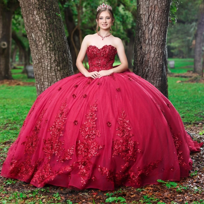 Red Princess Sweet 16 Dress Quinceanera Dresses Applique Flower Beading Crystal Bow Tull Party Birthday Vestidos 15 De Anos
Red Princess Sweet 16 Dress Quinceanera Dresses Applique Flower Beading Crystal Bow Tull Party Birthday Vestidos 15 De Anos
