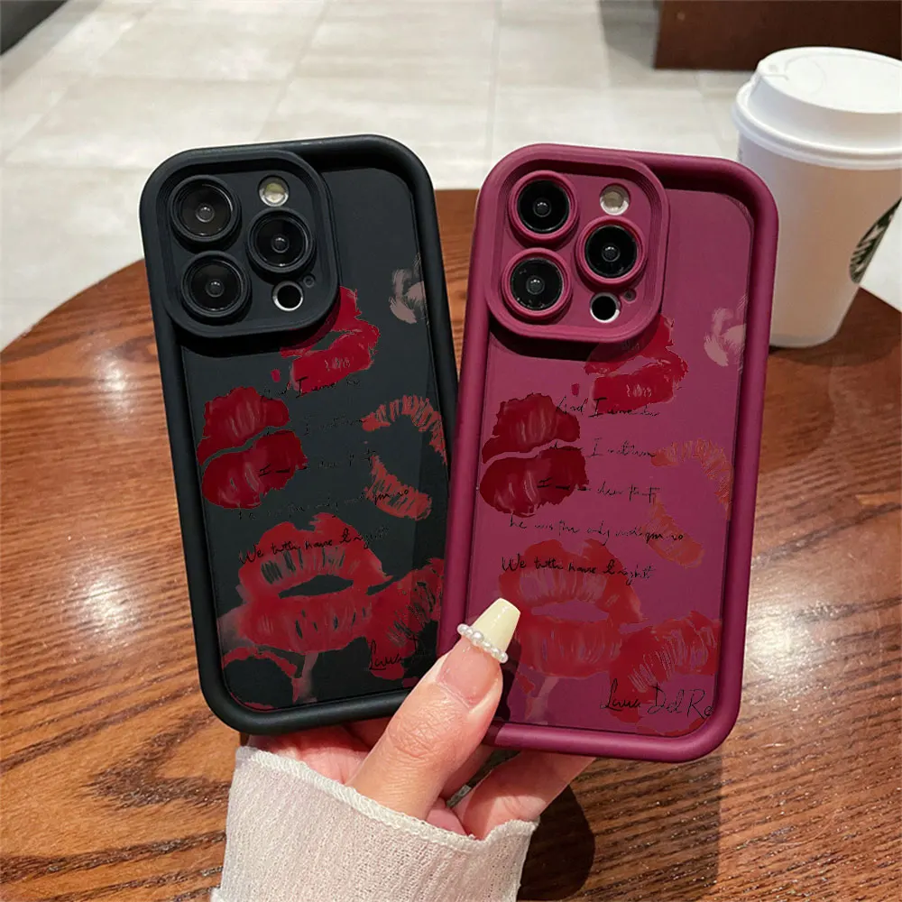 Fashion Sexy Red Lip Print Phone Case For iPhone 16 15 14 13 12 11 Pro Max XS Max X XR 12 13 Mini 14 15 16 Plus Soft Candy Cover
Fashion Sexy Red Lip Print Phone Case For iPhone 16 15 14 13 12 11 Pro Max XS Max X XR 12 13 Mini 14 15 16 Plus Soft Candy Cover