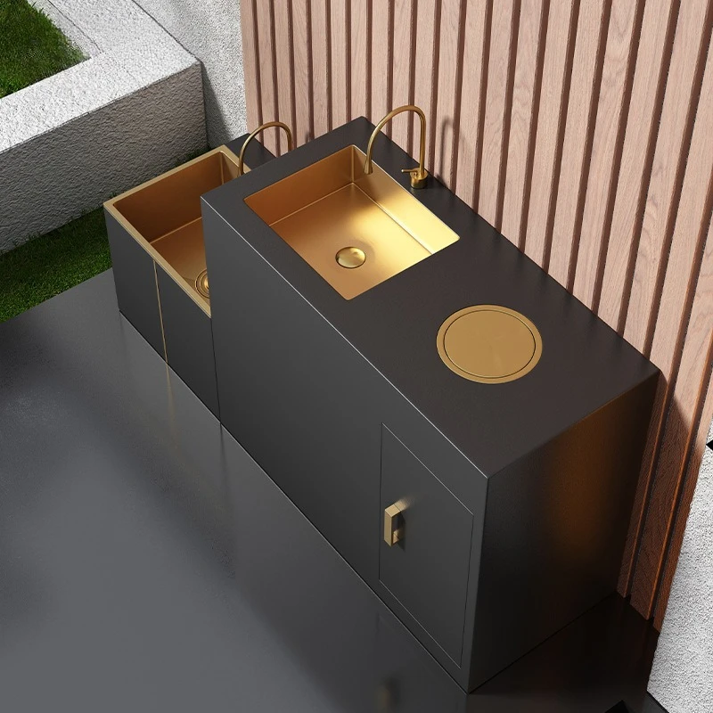 Outdoor Courtyard Stainless Floor-to-ceiling Sink Basin Public Backyard Garden Sink Integrated Basin
Outdoor Courtyard Stainless Floor-to-ceiling Sink Basin Public Backyard Garden Sink Integrated Basin