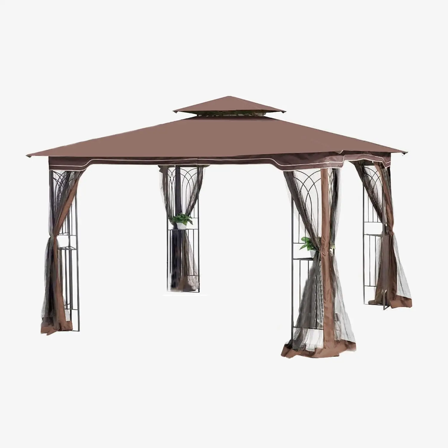 10x10 Outdoor Gazebo Canopy Ventilated Double Roof Mosquito Net Mesh Screen Patio Lawn Garden Deck Customized
10x10 Outdoor Gazebo Canopy Ventilated Double Roof Mosquito Net Mesh Screen Patio Lawn Garden Deck Customized